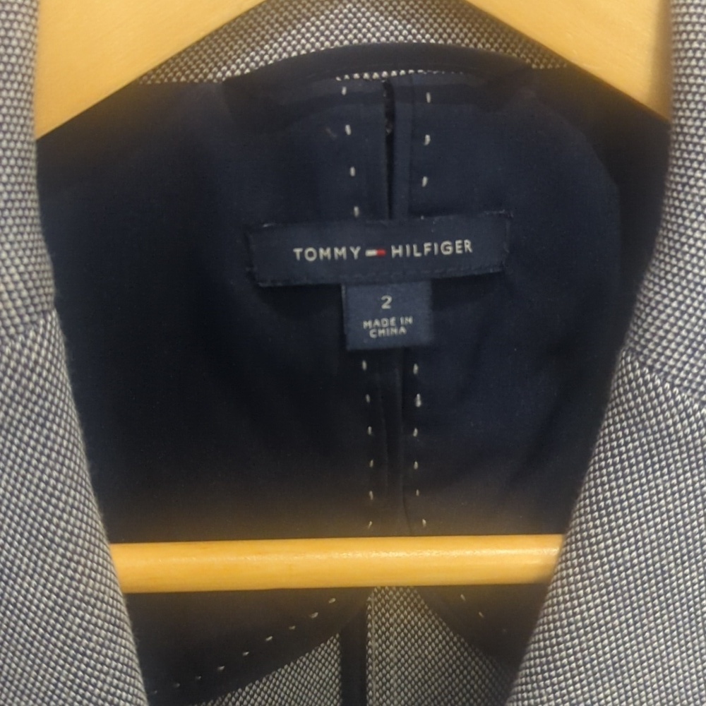 Women's Tommy Hilfiger Classic Gray Sport Riding Equestrian Jacket - Size 2 New - Picture 5 of 9